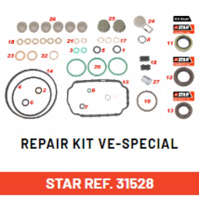 Star 31528  REPAIR KIT VE-SPECIAL (Ref/-096010-0020)17x20x30